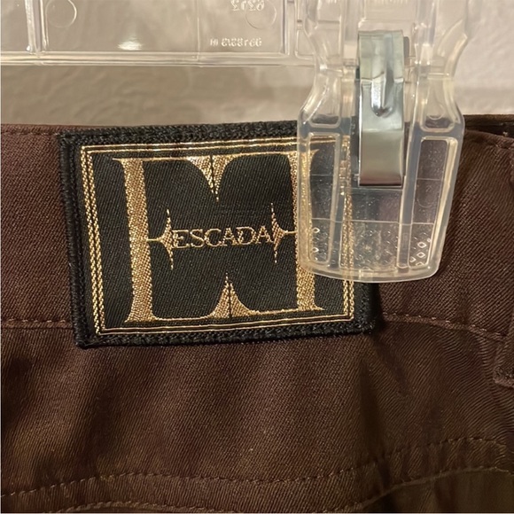 Vintage Escada Brown Pants Size 40/US10 - Picture 5 of 7
